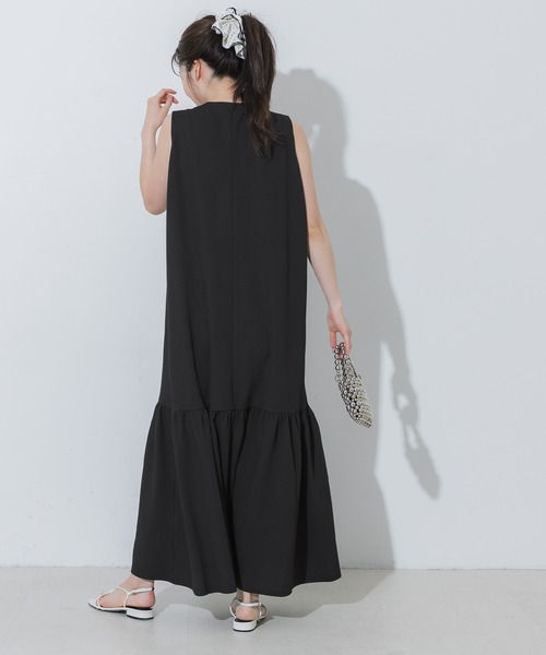 coca(coca)(コカ)の「\SNSで話題!!/ライトエンボスノースリーブティアードワンピース(ワンピース・レディース・ブルー/ブラック・S/L/M)」の20枚目の写真