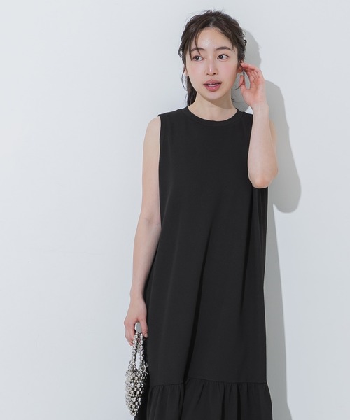 coca(coca)(コカ)の「\SNSで話題!!/ライトエンボスノースリーブティアードワンピース(ワンピース・レディース・ブルー/ブラック・S/L/M)」の21枚目の写真