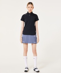 オークリーELEVATE SLEEK STRIPE SHIRT ポロシャツ/ゴルフレディース/ゴルフ/吸汗速乾/紫外線対策/OAKLEY