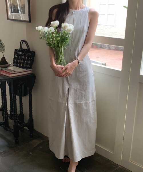 YUGA(ユーガ)の「YUGA_YGMC Korean-style American sleeve A-line dress(ワンピース・レディース・ライトグレー/ブラック/ホワイト・FREE)」の10枚目の写真
