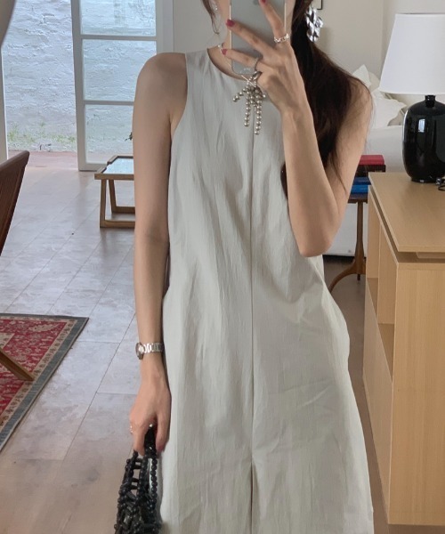 YUGA(ユーガ)の「YUGA_YGMC Korean-style American sleeve A-line dress(ワンピース・レディース・ライトグレー/ブラック/ホワイト・FREE)」の17枚目の写真