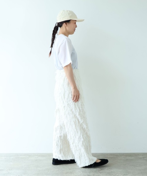 yuni(ユニ )の「R/Pe/C/L JQ relax pants(その他パンツ・レディース・ブラック/アイボリー・FREE)」の11枚目の写真