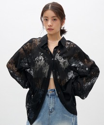 ヴィンテージフラワーシアーシャツ