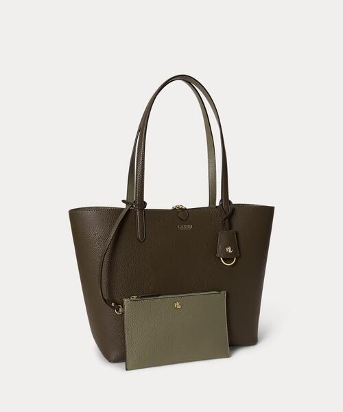 LAUREN RALPH LAUREN(ローレン ラルフ ローレン)の「フェイクレザー ラージ リバーシブル トート バッグ(トートバッグ・レディース・グリーン・ONE)」の14枚目の写真