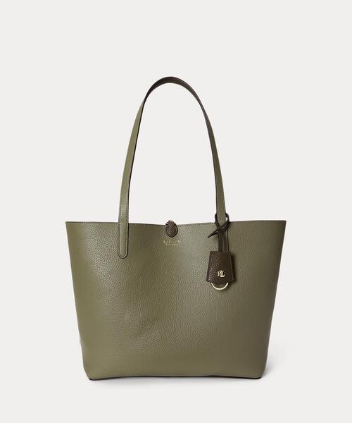 LAUREN RALPH LAUREN(ローレン ラルフ ローレン)の「フェイクレザー ラージ リバーシブル トート バッグ(トートバッグ・レディース・グリーン・ONE)」の11枚目の写真