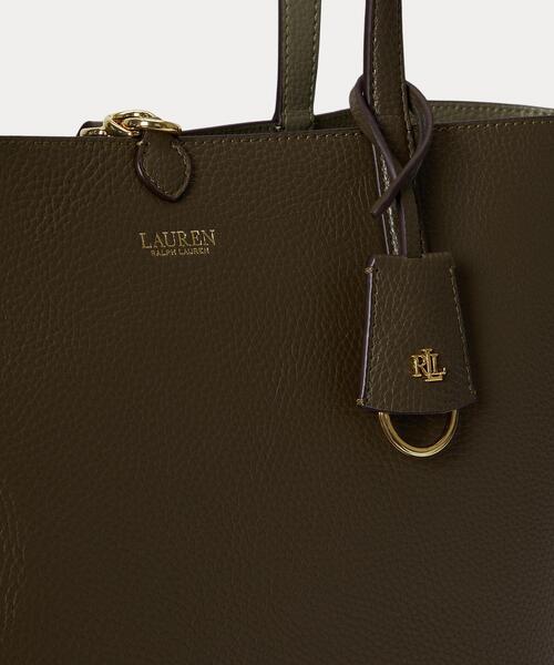 LAUREN RALPH LAUREN(ローレン ラルフ ローレン)の「フェイクレザー ラージ リバーシブル トート バッグ(トートバッグ・レディース・グリーン・ONE)」の10枚目の写真