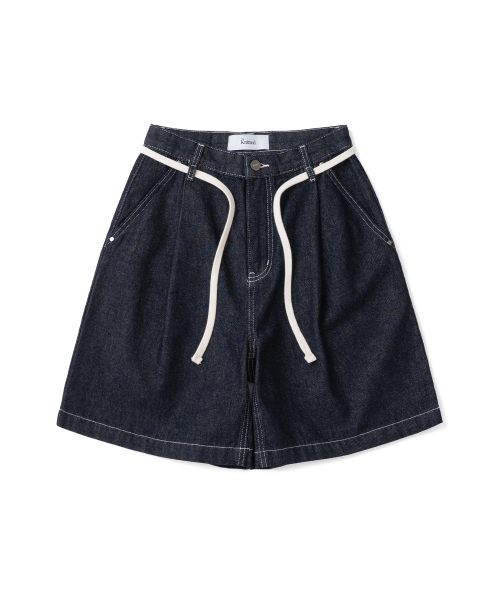 KNITTED（ニッティド）の「(ユニセックス) アウトストリングバミューダデニムハーフパンツ DENIM（その他パンツ・メンズ・その他・MEDIUM/LARGE/X-LARGE/WS）」の3枚目の写真