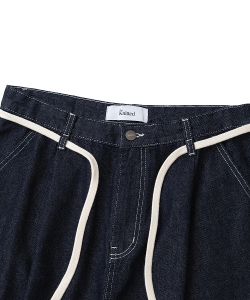 KNITTED（ニッティド）の「(ユニセックス) アウトストリングバミューダデニムハーフパンツ DENIM（その他パンツ・メンズ・その他・MEDIUM/LARGE/X-LARGE/WS）」の4枚目の写真