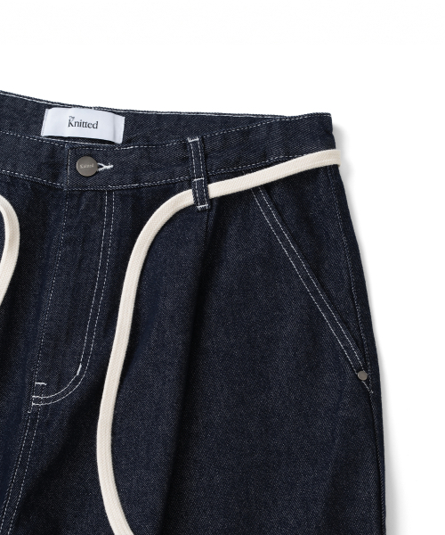 KNITTED（ニッティド）の「(ユニセックス) アウトストリングバミューダデニムハーフパンツ DENIM（その他パンツ・メンズ・その他・MEDIUM/LARGE/X-LARGE/WS）」の5枚目の写真