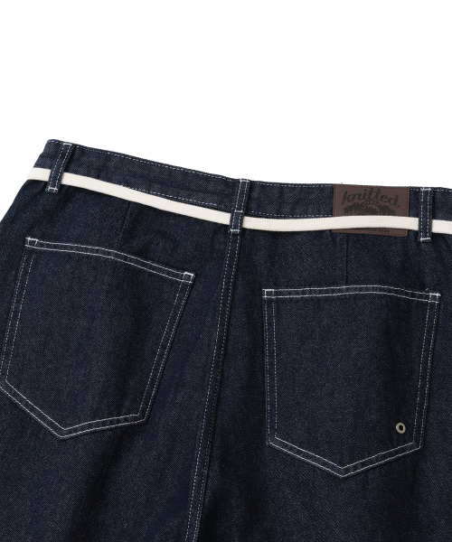 KNITTED（ニッティド）の「(ユニセックス) アウトストリングバミューダデニムハーフパンツ DENIM（その他パンツ・メンズ・その他・MEDIUM/LARGE/X-LARGE/WS）」の7枚目の写真