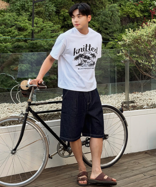 KNITTED（ニッティド）の「(ユニセックス) アウトストリングバミューダデニムハーフパンツ DENIM（その他パンツ・メンズ・その他・MEDIUM/LARGE/X-LARGE/WS）」の11枚目の写真