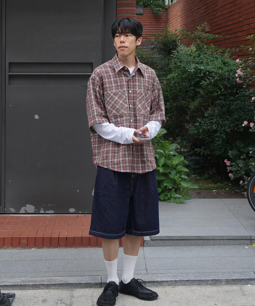 KNITTED（ニッティド）の「(ユニセックス) アウトストリングバミューダデニムハーフパンツ DENIM（その他パンツ・メンズ・その他・MEDIUM/LARGE/X-LARGE/WS）」の13枚目の写真