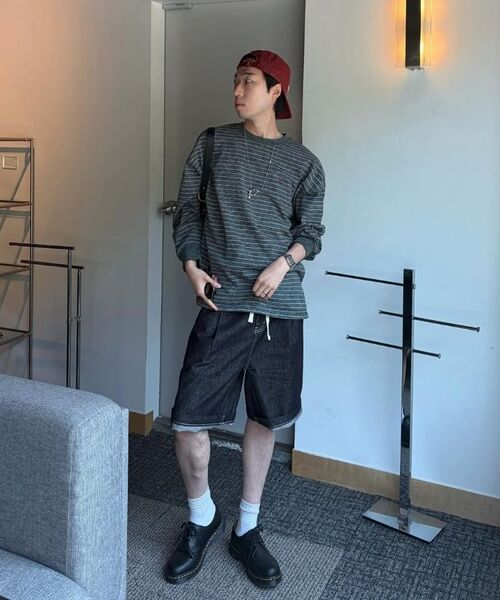 KNITTED（ニッティド）の「(ユニセックス) アウトストリングバミューダデニムハーフパンツ DENIM（その他パンツ・メンズ・その他・MEDIUM/LARGE/X-LARGE/WS）」の18枚目の写真