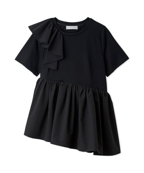 CELFORD(セルフォード)の「アシンメトリーカットチュニック(Tシャツ/カットソー・レディース・ブラック/サックスブルー/オフホワイト・F)」の17枚目の写真