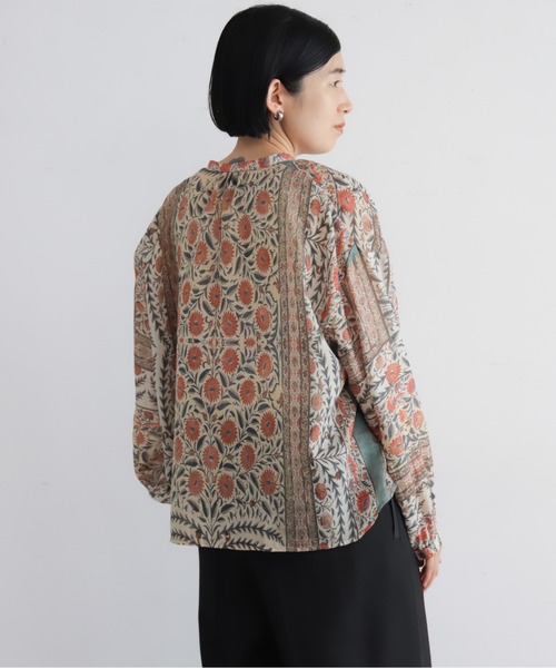 NOMBRE IMPAIR(ノンブルアンペール)の「【予約】ボタニカルタペストリーPT ギャザーブラウス(シャツ/ブラウス・レディース・ベージュ・FREE)」の7枚目の写真