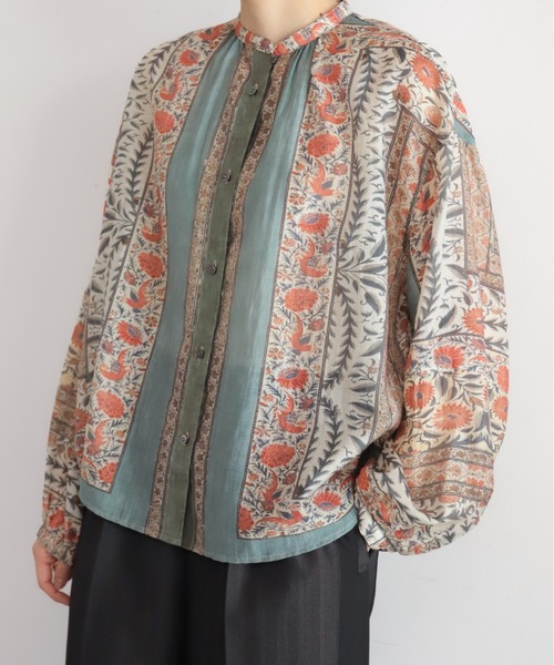 NOMBRE IMPAIR(ノンブルアンペール)の「【予約】ボタニカルタペストリーPT ギャザーブラウス(シャツ/ブラウス・レディース・ベージュ・FREE)」の18枚目の写真