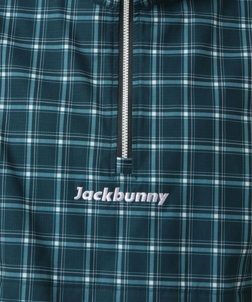 Jack Bunny!!(ジャックバニー)の「【Jack Bunny!!】チェックプリント ハーフジップブルゾン(ブルゾン・レディース・グリーン・SMALL)」の9枚目の写真
