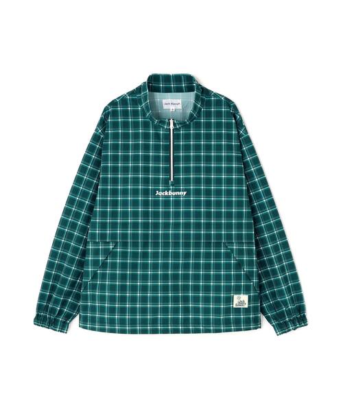 Jack Bunny!!(ジャックバニー)の「【Jack Bunny!!】チェックプリント ハーフジップブルゾン(ブルゾン・レディース・グリーン・SMALL)」の13枚目の写真