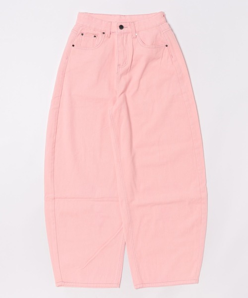 ViViDAY(ビビデー)の「バックハートポケット デニムワイドパンツ(デニムパンツ・レディース・ピンク・L/M/S)」の16枚目の写真