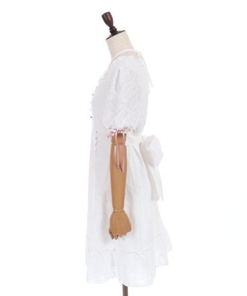 axes femme POETIQUE(アクシーズファムポエティック)の「梯子レースコットンOP(ワンピース・レディース・ピンク/ミント/ホワイト・MEDIUM)」の20枚目の写真
