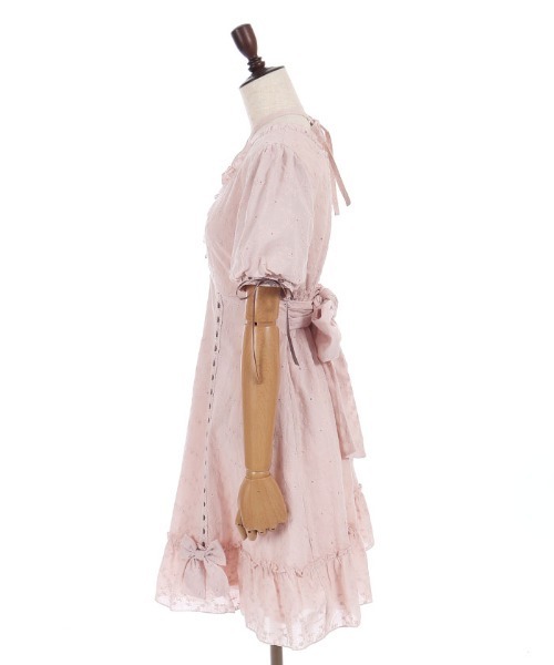 axes femme POETIQUE(アクシーズファムポエティック)の「梯子レースコットンOP(ワンピース・レディース・ピンク/ミント/ホワイト・MEDIUM)」の9枚目の写真