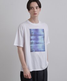 クロス刺繍フォトTシャツ