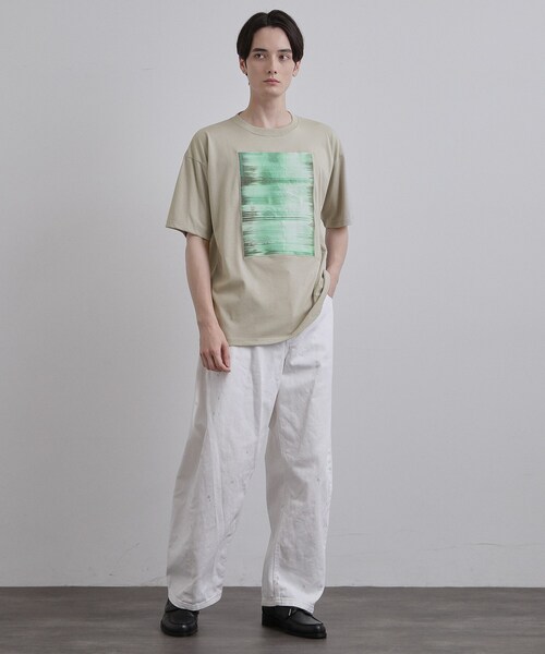 tk.TAKEO KIKUCHI(ティーケータケオキクチ)の「クロス刺繍フォトTシャツ(Tシャツ/カットソー・メンズ・ブラック/ホワイト/ナチュラル・03/02/04)」の13枚目の写真