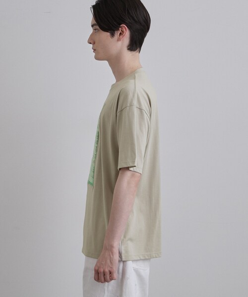 tk.TAKEO KIKUCHI(ティーケータケオキクチ)の「クロス刺繍フォトTシャツ(Tシャツ/カットソー・メンズ・ブラック/ホワイト/ナチュラル・03/02/04)」の17枚目の写真