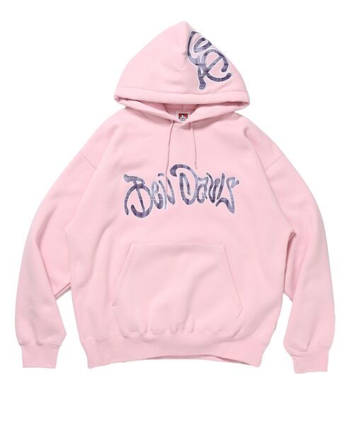 BEN DAVIS(ベンデイビス)の「【BEN DAVIS(ベンデイビス)】Design Pullover P/K / プルパーカー フード デザイン 裏起毛 ユニセックス(パーカー・メンズ・ピンク/ブラック/グレー/スカイブルー・MEDIUM/X-LARGE/LARGE)」の4枚目の写真