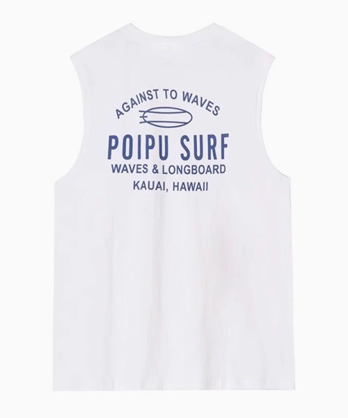 NOWLE(ノウル)の「【NOWLE】カウアイサーフ バックプリント ノースリーブTシャツ / カレッジライク タンクトップ トップス(タンクトップ・メンズ・ホワイト・FREE)」の20枚目の写真