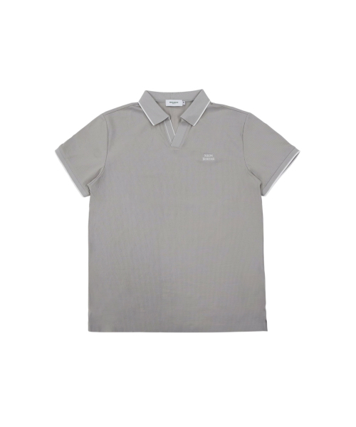 MONBIRDIE GOLF(モンバーディーゴルフ)の「メンズ オープンネック クラシック ショートスリーブ ベージュ(Tシャツ/カットソー・メンズ・Beige・MEDIUM/LARGE/X-LARGE)」の1枚目の写真
