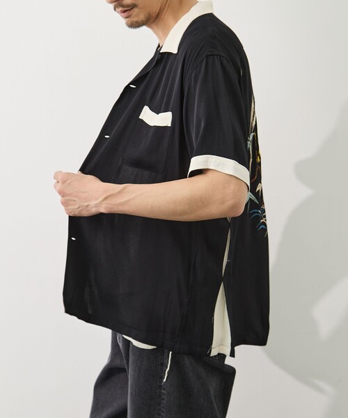 TAILOR TOYO（テーラートウヨウ）の「【TAILOR TOYO/東洋テーラー】SUKA SHIRT TIGER（シャツ/ブラウス・メンズ・グリーン/ブラック/ホワイト・L/M）」の14枚目の写真