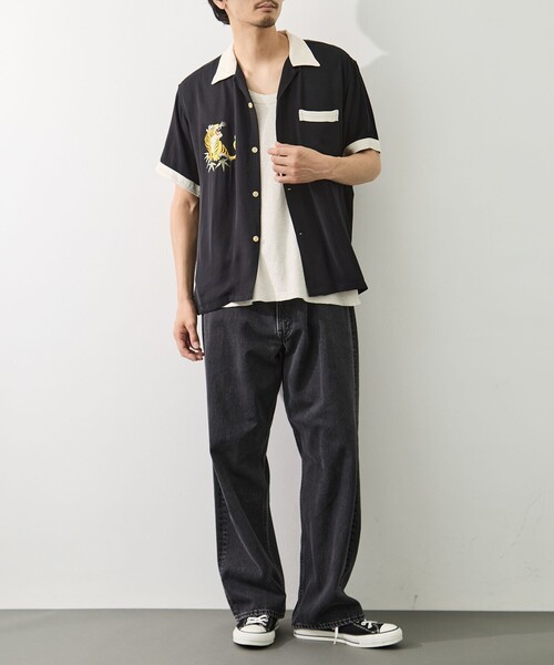 TAILOR TOYO（テーラートウヨウ）の「【TAILOR TOYO/東洋テーラー】SUKA SHIRT TIGER（シャツ/ブラウス・メンズ・グリーン/ブラック/ホワイト・L/M）」の17枚目の写真