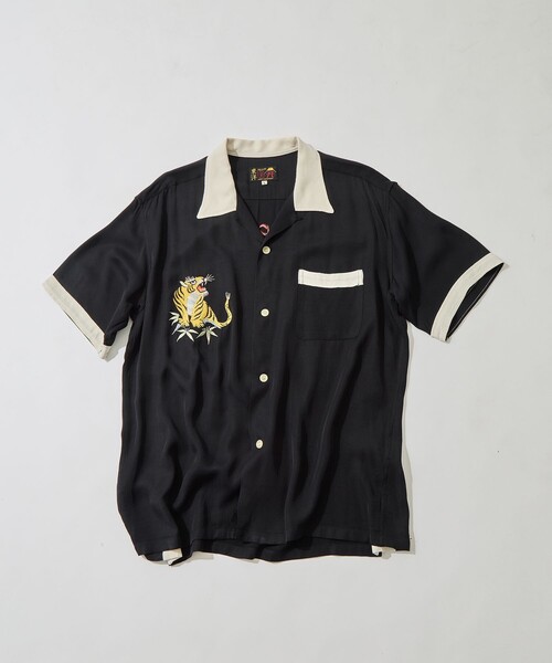 TAILOR TOYO（テーラートウヨウ）の「【TAILOR TOYO/東洋テーラー】SUKA SHIRT TIGER（シャツ/ブラウス・メンズ・グリーン/ブラック/ホワイト・L/M）」の19枚目の写真