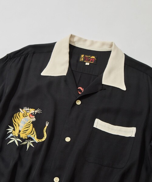 TAILOR TOYO（テーラートウヨウ）の「【TAILOR TOYO/東洋テーラー】SUKA SHIRT TIGER（シャツ/ブラウス・メンズ・グリーン/ブラック/ホワイト・L/M）」の20枚目の写真