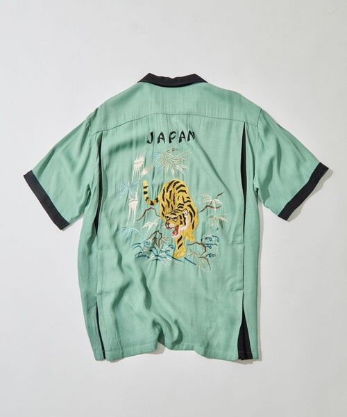 TAILOR TOYO（テーラートウヨウ）の「【TAILOR TOYO/東洋テーラー】SUKA SHIRT TIGER（シャツ/ブラウス・メンズ・グリーン/ブラック/ホワイト・L/M）」の11枚目の写真