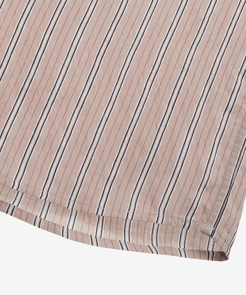 MINDBRIDGE（マインドブリッジ）の「[COUTURE]ストライプオーバーサイズ半袖シャツ（シャツ/ブラウス・メンズ・ピンク・100/110/95/105）」の9枚目の写真
