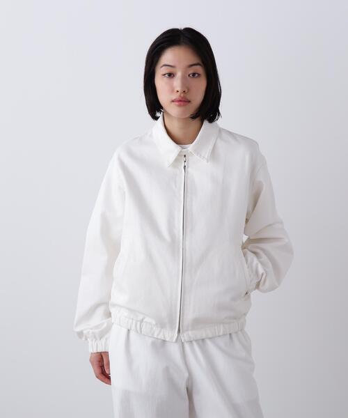 Y(ワイ)の「Y / 13oz ORGANIC COTTON DENIM BLOUSON(デニムジャケット・メンズ・ホワイト/ネイビー・MEDIUM/SMALL/LARGE)」の4枚目の写真