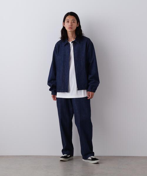 Y(ワイ)の「Y / 13oz ORGANIC COTTON DENIM BLOUSON(デニムジャケット・メンズ・ホワイト/ネイビー・MEDIUM/SMALL/LARGE)」の7枚目の写真