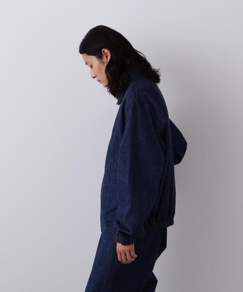 Y(ワイ)の「Y / 13oz ORGANIC COTTON DENIM BLOUSON(デニムジャケット・メンズ・ホワイト/ネイビー・MEDIUM/SMALL/LARGE)」の9枚目の写真