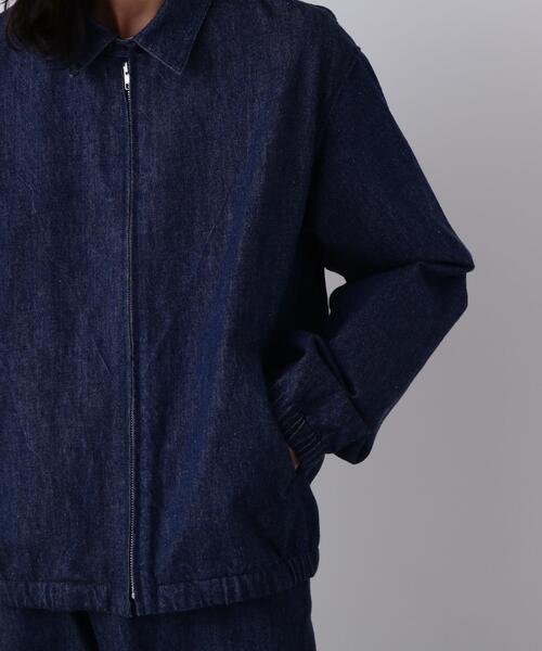 Y(ワイ)の「Y / 13oz ORGANIC COTTON DENIM BLOUSON(デニムジャケット・メンズ・ホワイト/ネイビー・MEDIUM/SMALL/LARGE)」の12枚目の写真