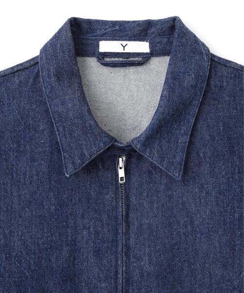 Y(ワイ)の「Y / 13oz ORGANIC COTTON DENIM BLOUSON(デニムジャケット・メンズ・ホワイト/ネイビー・MEDIUM/SMALL/LARGE)」の17枚目の写真