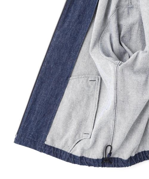 Y(ワイ)の「Y / 13oz ORGANIC COTTON DENIM BLOUSON(デニムジャケット・メンズ・ホワイト/ネイビー・MEDIUM/SMALL/LARGE)」の22枚目の写真