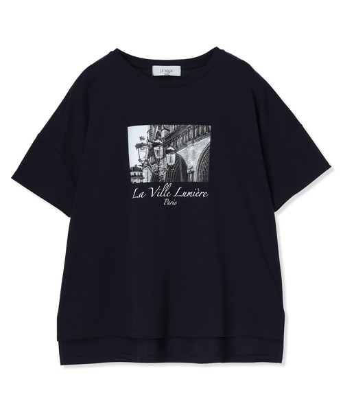 LE SOUK HOLIDAY(ルスークホリデー)の「フォトプリントドルマンTシャツ【接触冷感・吸水速乾】(Tシャツ/カットソー・レディース・ブラウン/ネイビー/オフホワイト・L/M)」の10枚目の写真