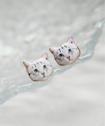 【 Port / ポート 】 キャットフェイスモチーフピアス