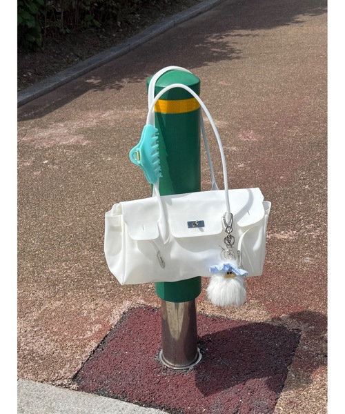 Didot.showroom（ディドット ショールーム）の「Jelly Bag | ジェリーバッグ（ショルダーバッグ・レディース・ベビーピンク/ホワイト/グリーン/ミント/ブラウン/グレー/ペールイエロー/ライラック・FREE）」の2枚目の写真