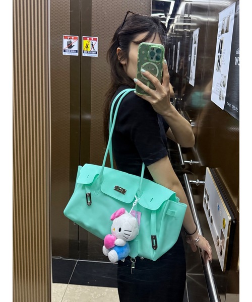 Didot.showroom（ディドット ショールーム）の「Jelly Bag | ジェリーバッグ（ショルダーバッグ・レディース・ベビーピンク/ホワイト/グリーン/ミント/ブラウン/グレー/ペールイエロー/ライラック・FREE）」の10枚目の写真