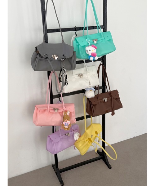 Didot.showroom（ディドット ショールーム）の「Jelly Bag | ジェリーバッグ（ショルダーバッグ・レディース・ベビーピンク/ホワイト/グリーン/ミント/ブラウン/グレー/ペールイエロー/ライラック・FREE）」の15枚目の写真
