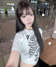 BONE CORE CROP TEE (WHITE)