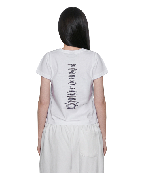 DURTの「BONE CORE CROP TEE (WHITE)(Tシャツ/カットソー・レディース・その他・OS)」の2枚目の写真